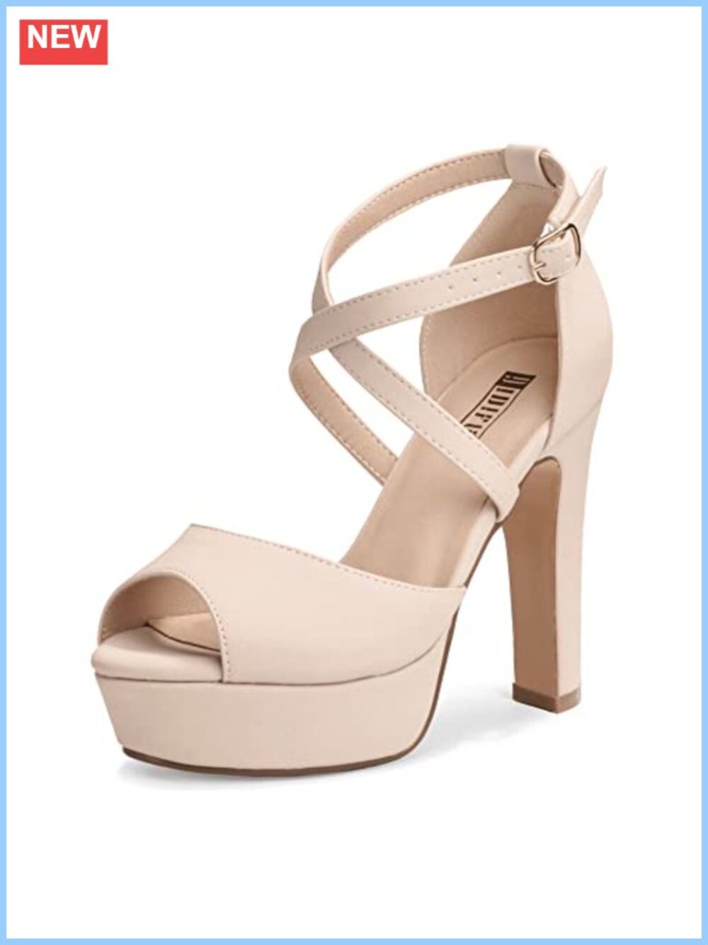 Platform Block Chunky High Heels Peep Toe Heeled Sandals